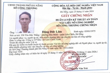 Liên Chiểu Xanh đã có chứng nhận vận chuyển hàng nguy hiểm xăng ,dầu và vật liệu cháy nổ công nghiệp.