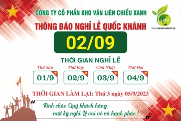Thông báo nghỉ lễ Quốc Khánh Việt Nam 2023