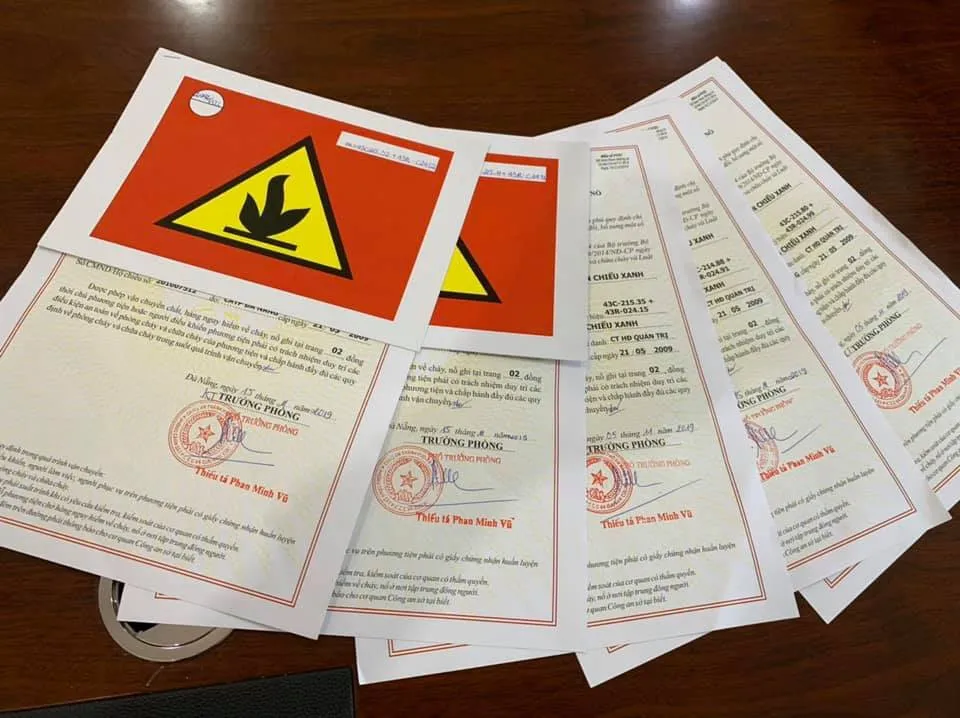 Dangerous goods transport permit